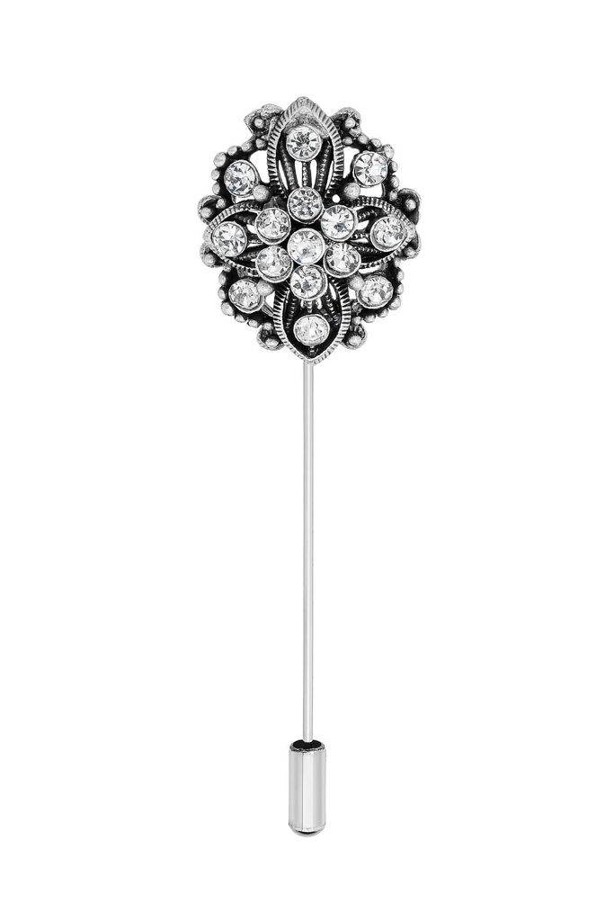 Crystal Needle Shawl Pin