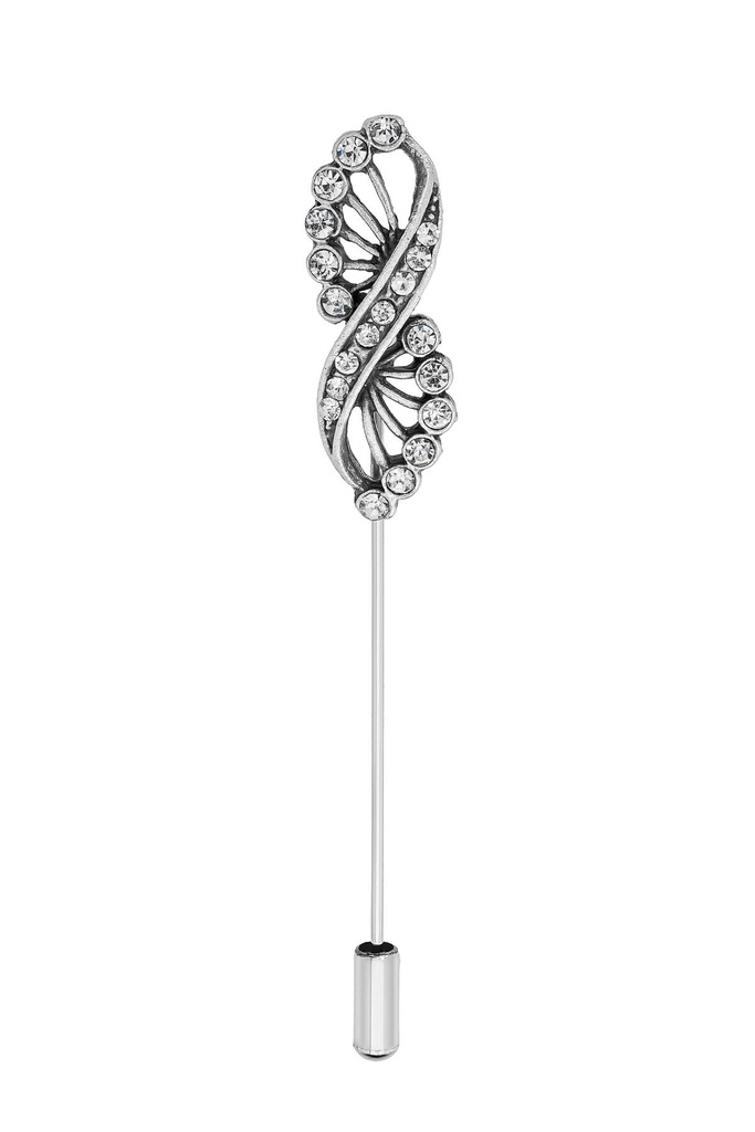 Crystal Needle Shawl Pin